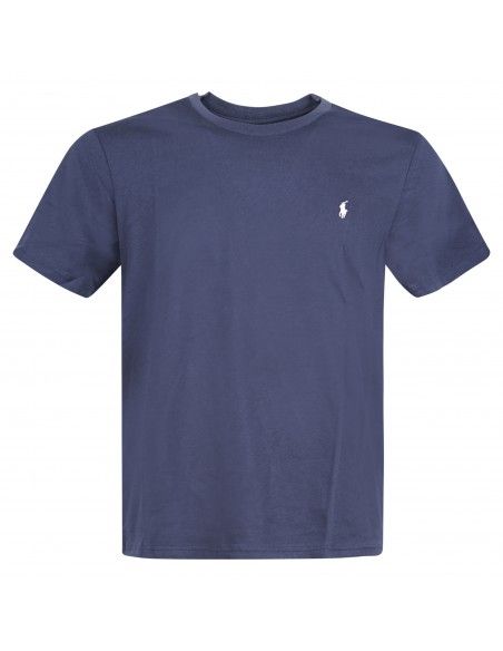 Polo Ralph Lauren - T-shirt blu con logo ricamato sul petto per uomo |