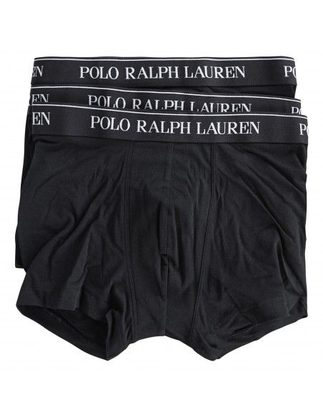 Polo Ralph Lauren - Set boxer neri da 3 pezzi con elastico per uomo |