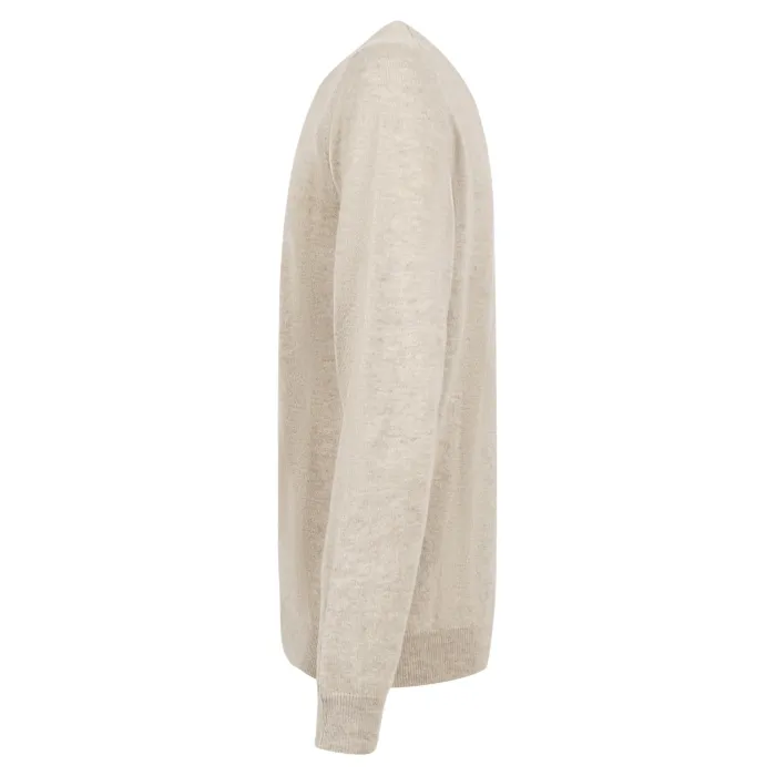 +39 Masq - Maglione girocollo beige in cashmere per uomo | masq4000-12-00 150