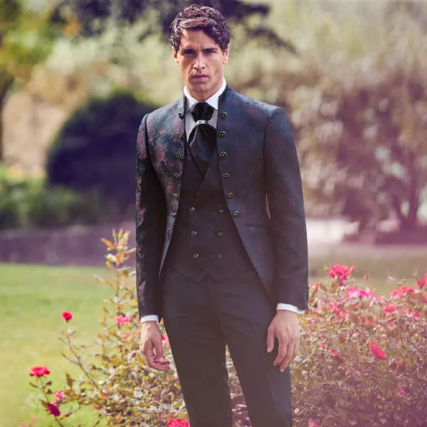 Abito uomo damascato bordeaux deals