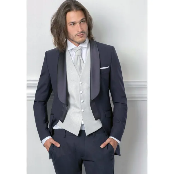 Angelo Toma - Abito tight sciallato per uomo | 