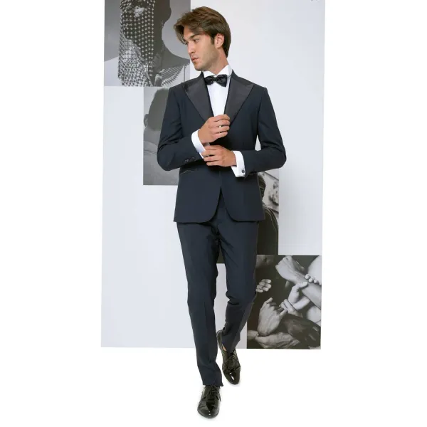 Alessandro Dell'Acqua - Abito smoking con rever a lancia per uomo | 