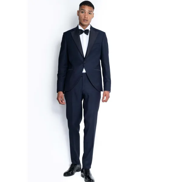 Alessandro Dell'Acqua - Abito smoking con rever a specchio per uomo | 