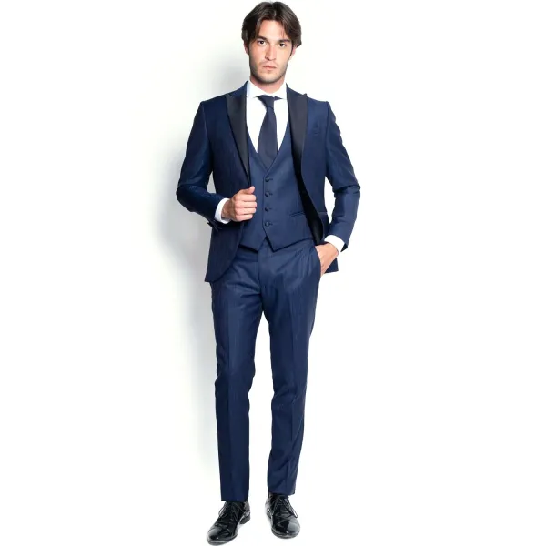 Alessandro Dell'Acqua - Abito smoking con rever a lancia per uomo | 