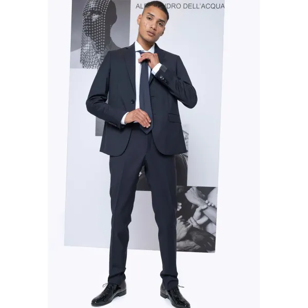 Alessandro Dell'Acqua - Abito con rever a specchio per uomo | 