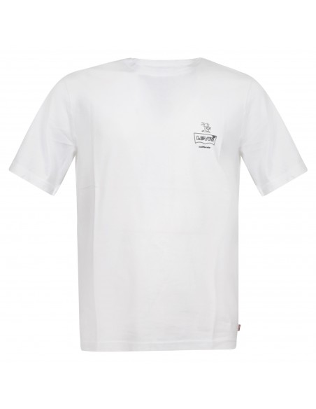 Levi's - T-shirt bianca manica corta con stampa logo per uomo | 16143 0477