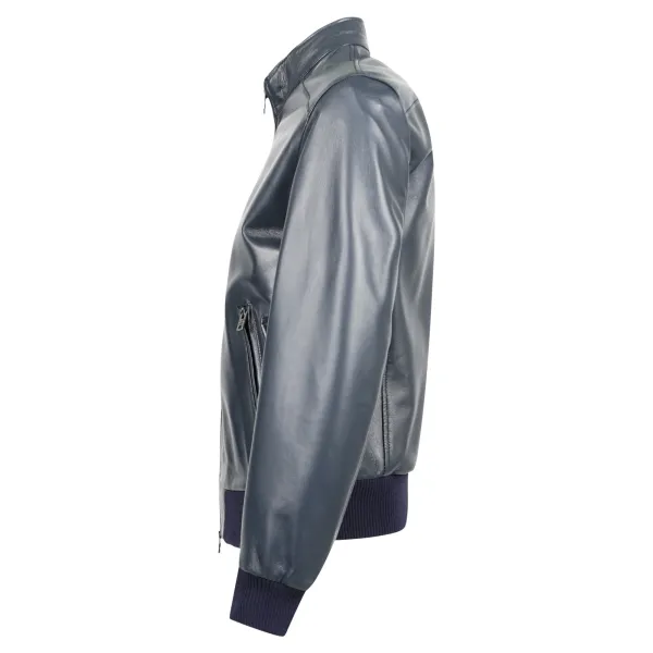 Masterpelle - Giubbotto blu in pelle per uomo | mp272 6blue 2