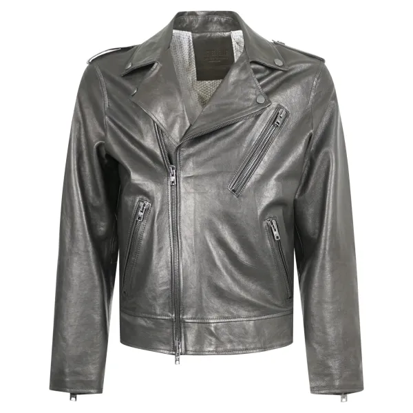 Masterpelle - Chiodo nero in pelle per uomo | mp752 2nero