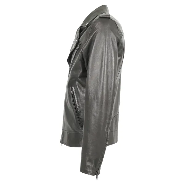 Masterpelle - Chiodo nero in pelle per uomo | mp752 2nero 2