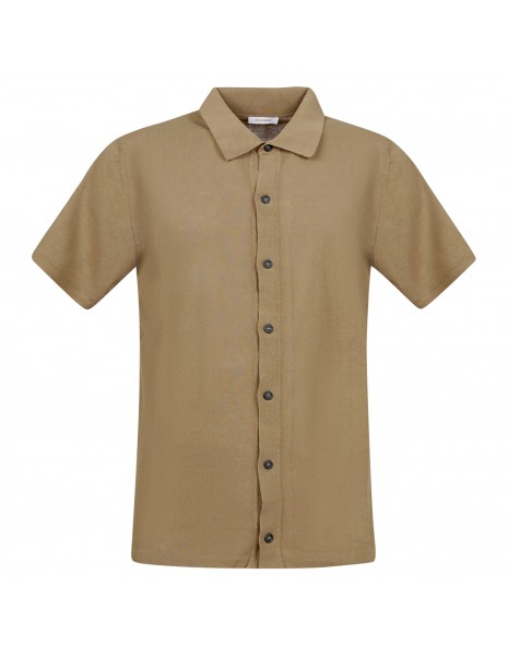 Officina36 - Camicia marrone in maglia per uomo | culm117 marrone