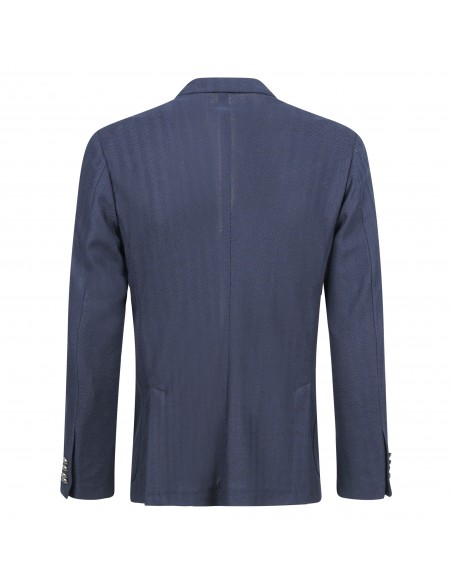 Havana & Co - Giacca blu doppiopetto in jersey per uomo | h2479ajm g5332ej 50