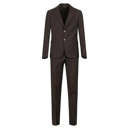 Havana & Co - Abito marrone in lana monopetto per uomo | h5091 a5315 60
