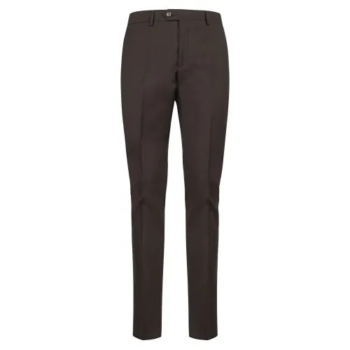 Havana & Co - Abito marrone in lana monopetto per uomo | h5091 a5315 60