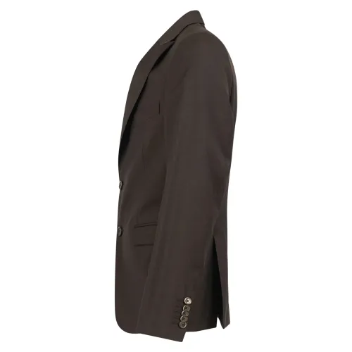 Havana & Co - Abito marrone in lana monopetto per uomo | h5091 a5315 60