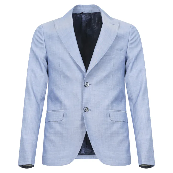 Havana & Co - Abito celeste in lana monopetto per uomo | h5091 a5315 52