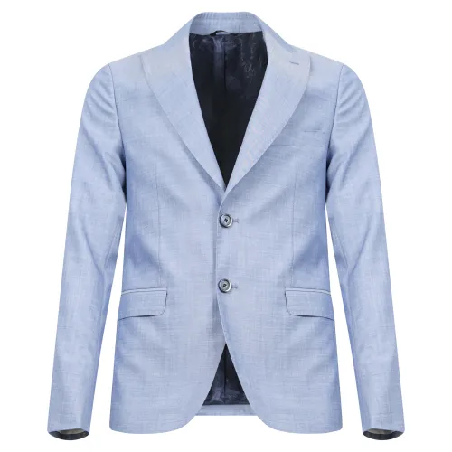 Havana & Co - Abito celeste in lana monopetto per uomo | h5091 a5315 52