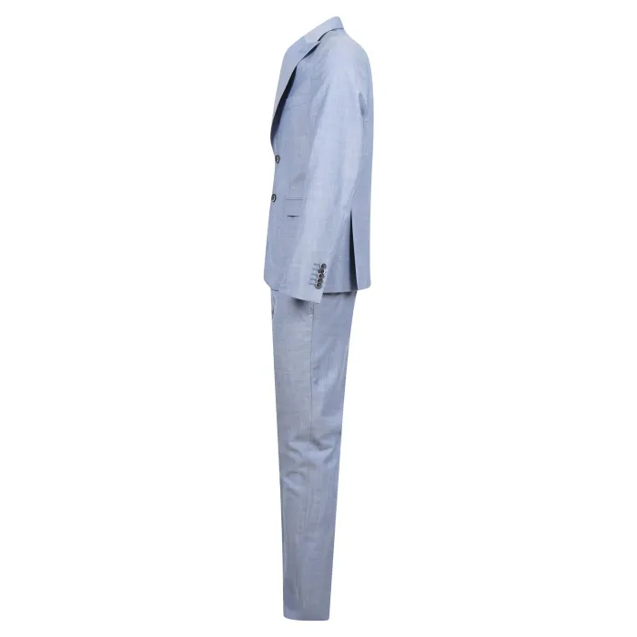 Havana & Co - Abito celeste in lana monopetto per uomo | h5091 a5315 52