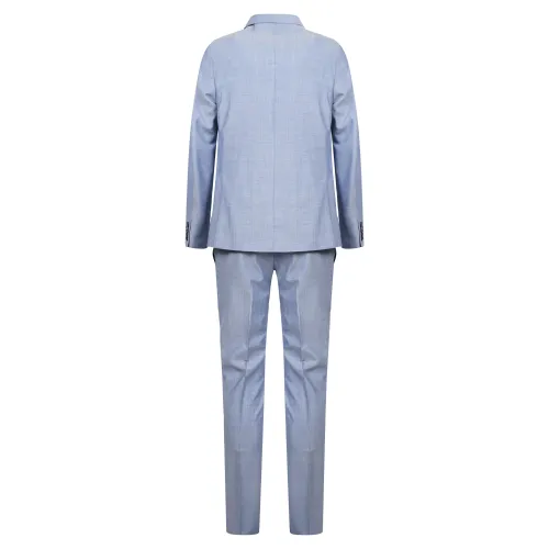 Havana & Co - Abito celeste in lana monopetto per uomo | h5091 a5315 52