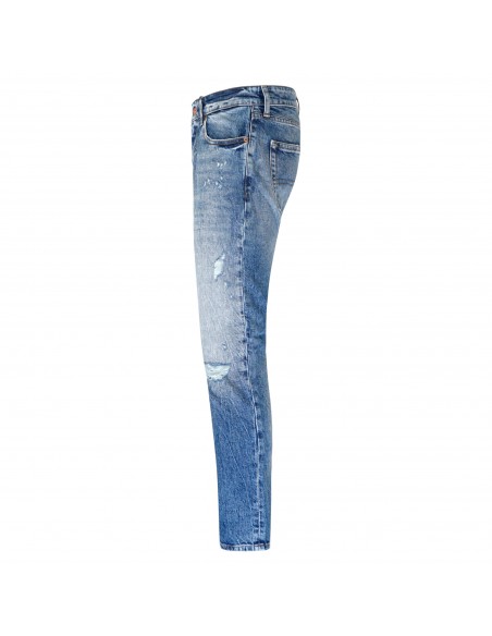 Tommy Jeans - Jeans 5 tasche denim con rotture per uomo | dm0dm13202 1bk