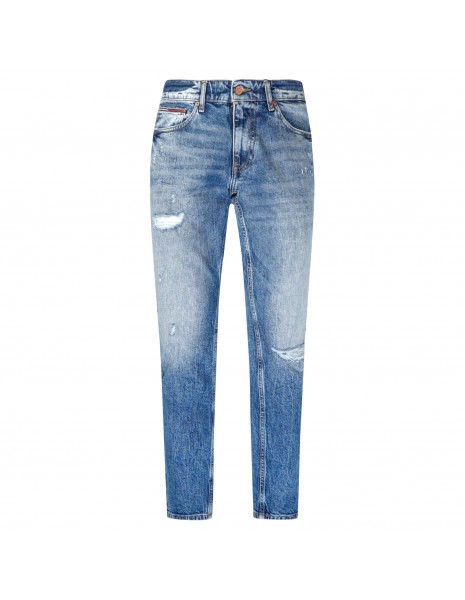 Tommy Jeans - Jeans 5 tasche denim con rotture per uomo | dm0dm13202 1bk