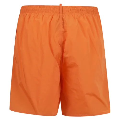 Dsquared2 - Bermuda mare arancione con stampa logo Icon per uomo | d7n58395 848