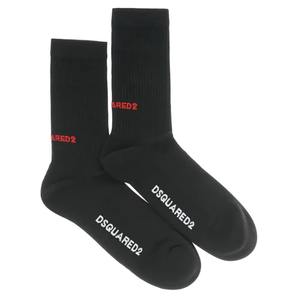 Dsquared2 - Calzini neri con logo per uomo | dfv172470 001nero