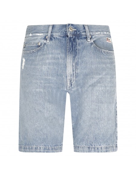 Roy Roger's - Bermuda jeans 5 tasche denim chiaro per uomo | p22rru085d380a107
