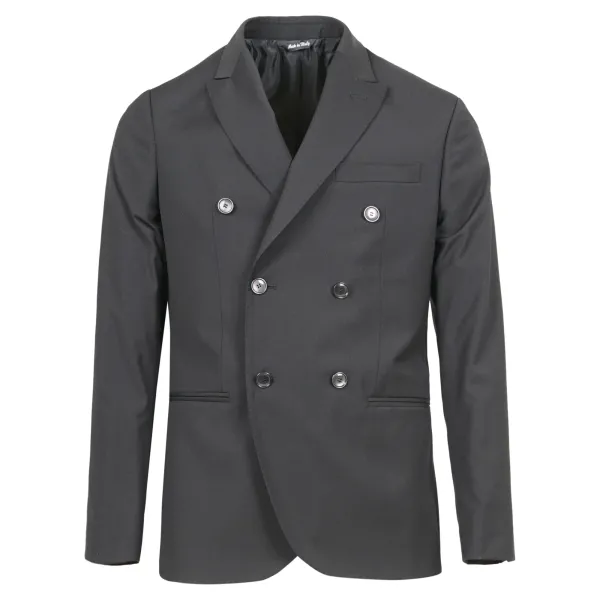 Luca Bertelli - Giacca nera doppiopetto per uomo | g41207 nero