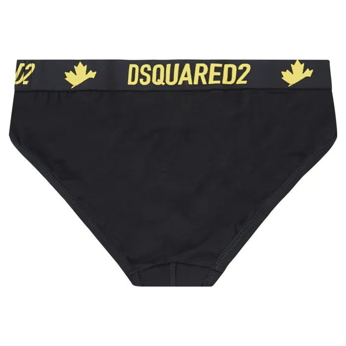 Dsquared2 - Slip nero con elastico logato per uomo | d9l614120 967nero
