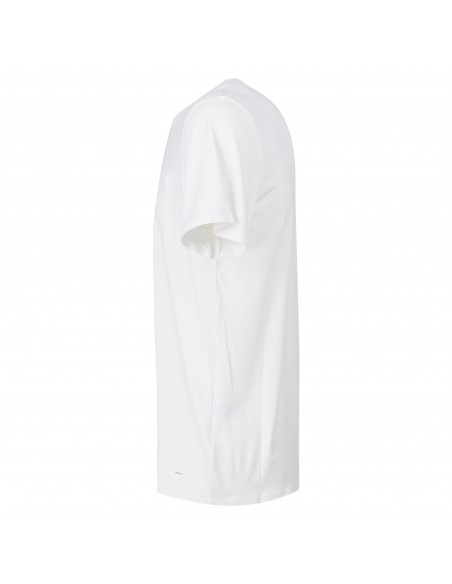 Unity - T-shirt bianca in tessuto tecnico e patch logo per uomo | ts-wave bianco