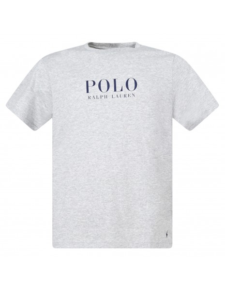 Polo Ralph Lauren - T-shirt grigia in jersey di cotone con logo per uomo |