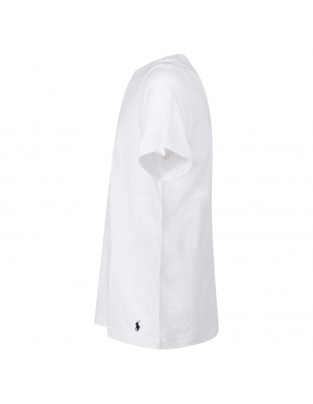 Polo Ralph Lauren - T-shirt bianca con logo stampato sul fronte per uomo |