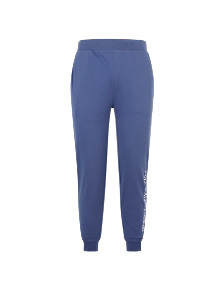 Polo Ralph Lauren - Pantalone blu in cotone con stampa logo per uomo |