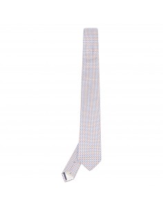 Cravatta multicolor con motivo geometrico