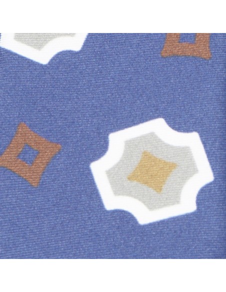 Altea - Cravatta blu con motivo geometrico per uomo | 2219094 05 isonzo